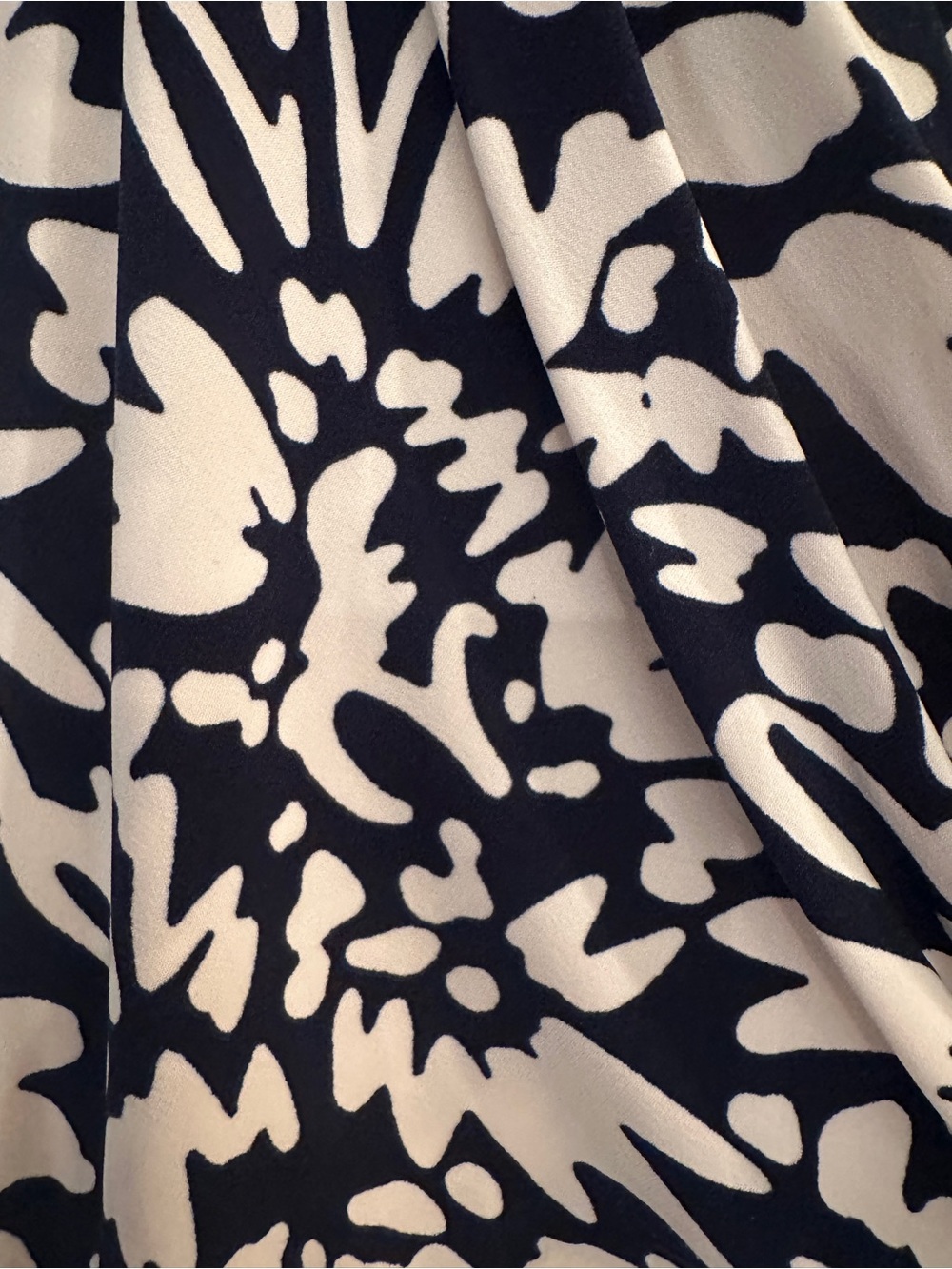 Blue & White Floral Fit-and-Flare Dress - Picture 2 of 3